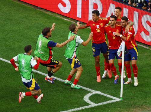 Timnas Spanyol menang 2-1 atas Jerman di perempatfinal Euro 2024. (Foto: REUTERS)